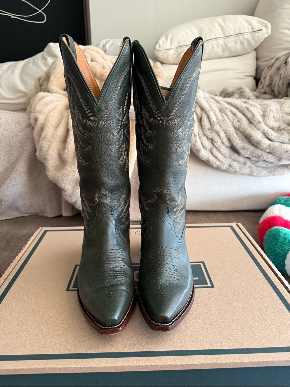 Tecovas Annie Boots in Hunter Green